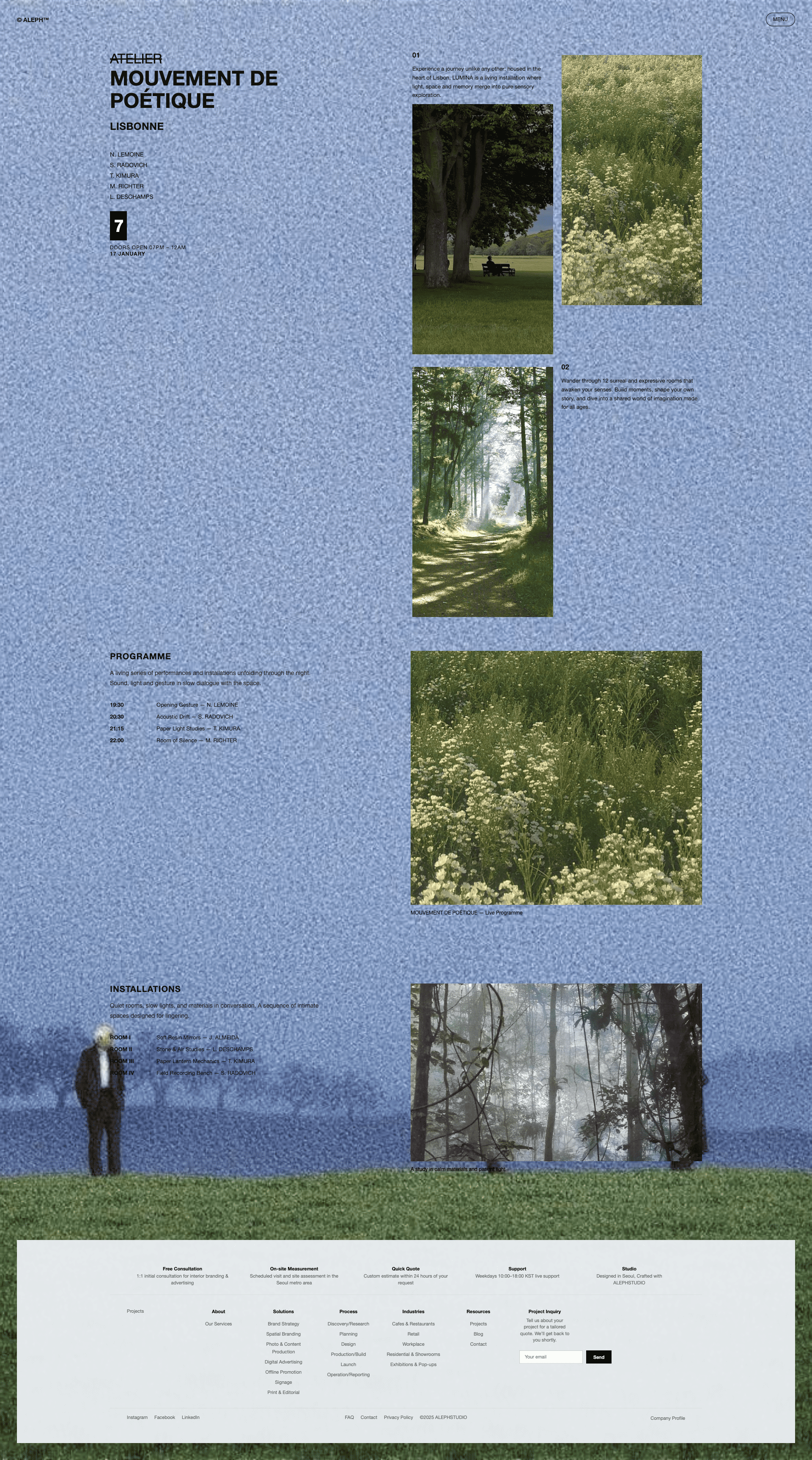 ATELIER Art Exhibition Web Magazine