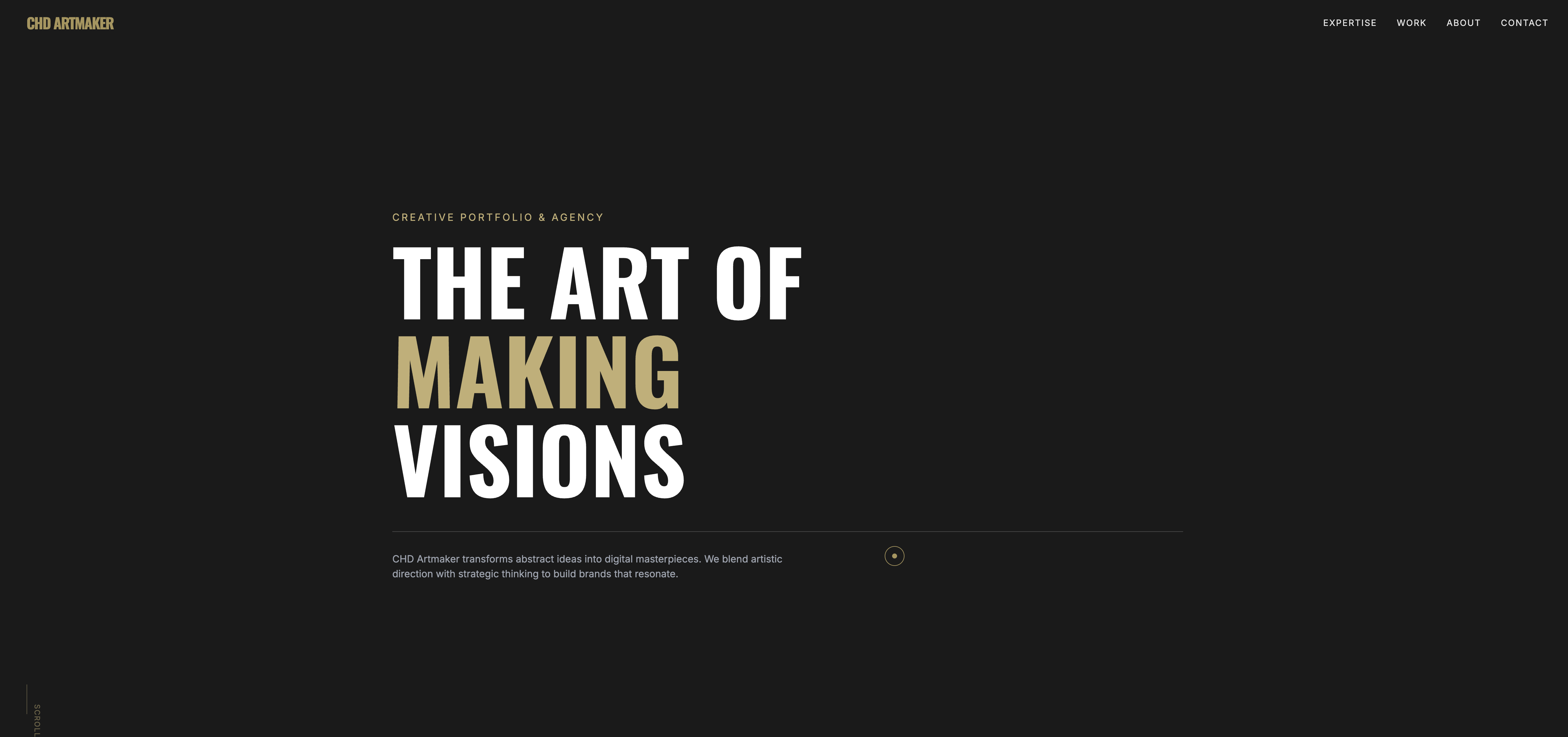 CHD Artmaker Creative Agency Website 프로젝트