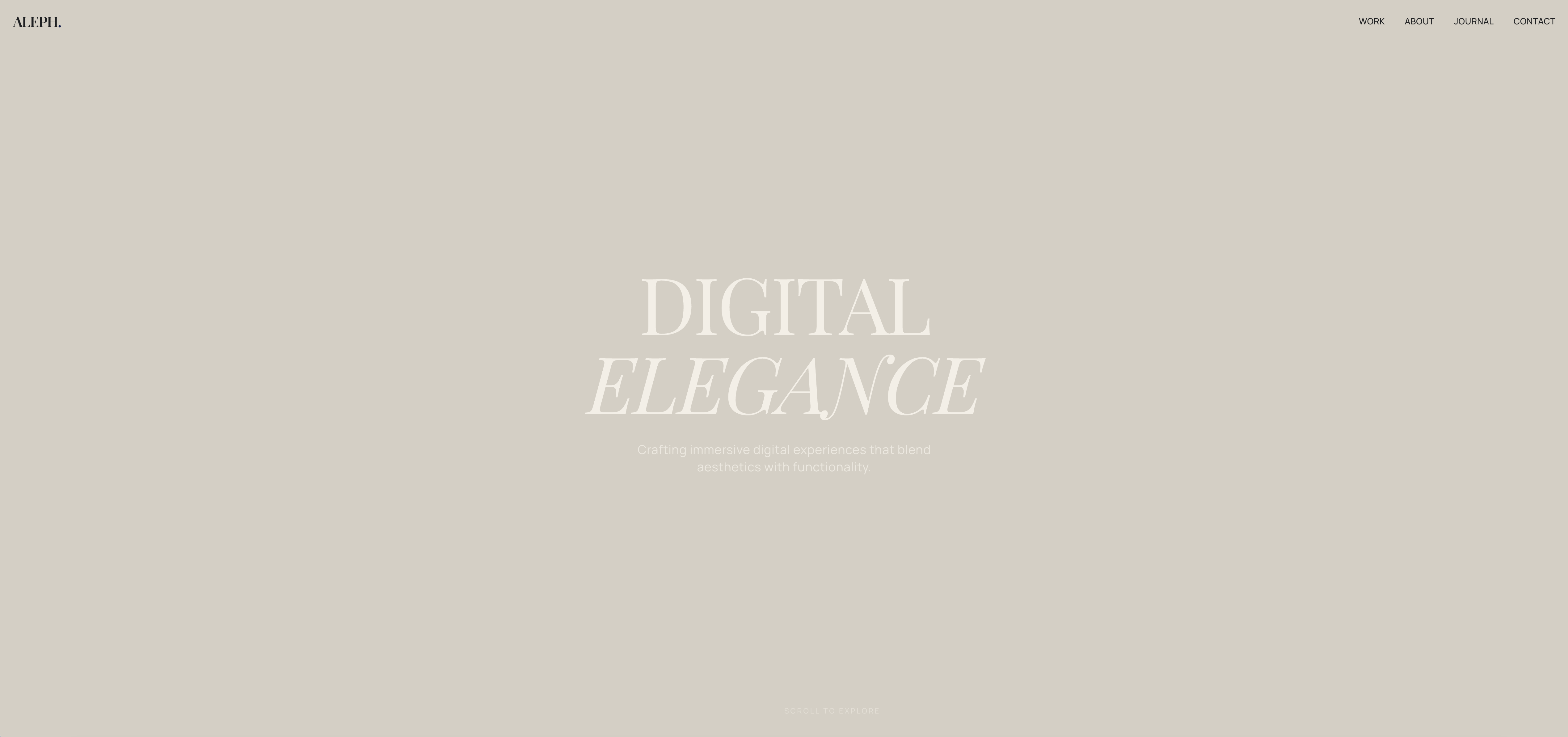 Digital Elegance Creative Agency Website 프로젝트
