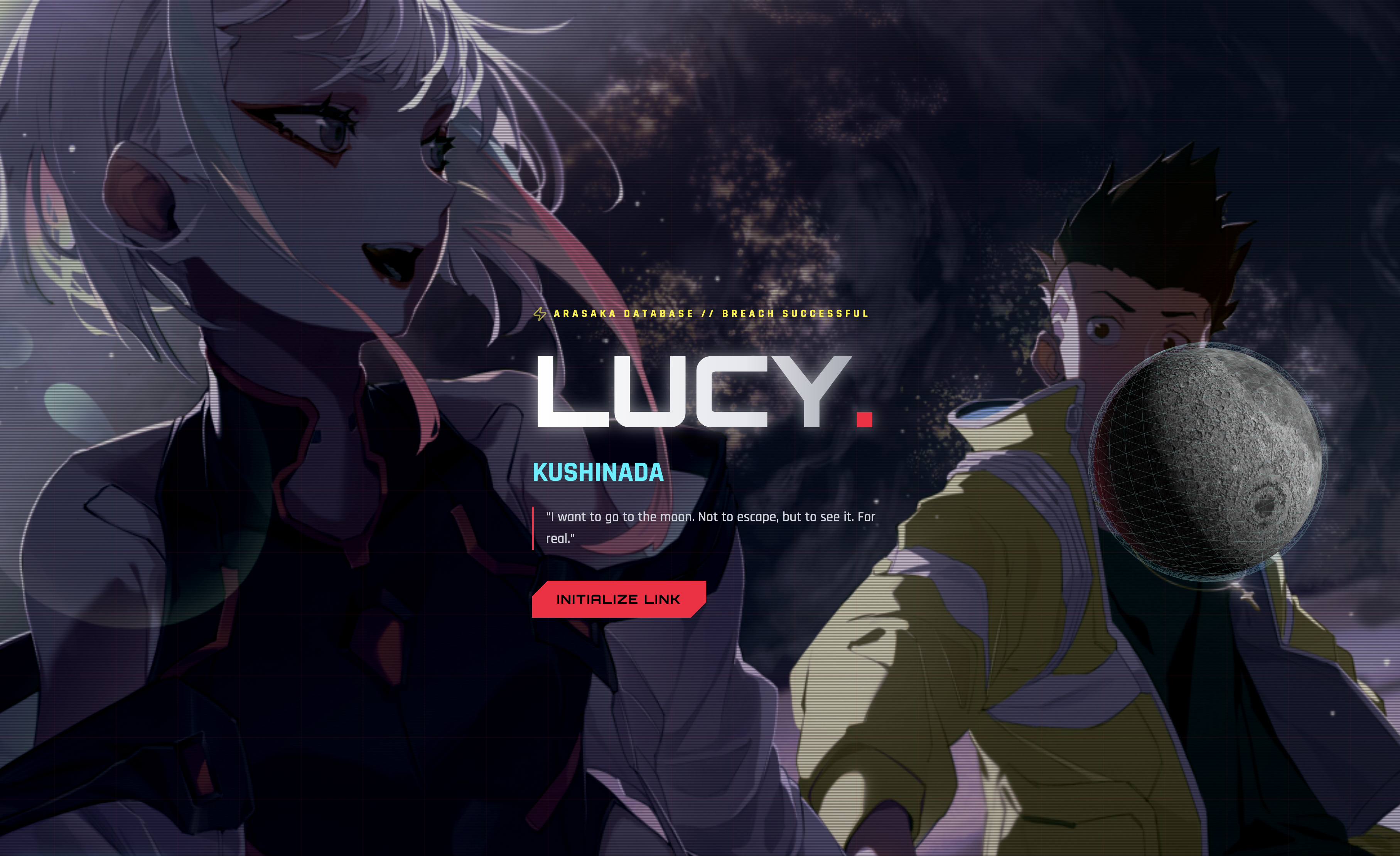 LUCY // EDGERUNNER 인터랙티브 캐릭터 트리뷰트 프로젝트